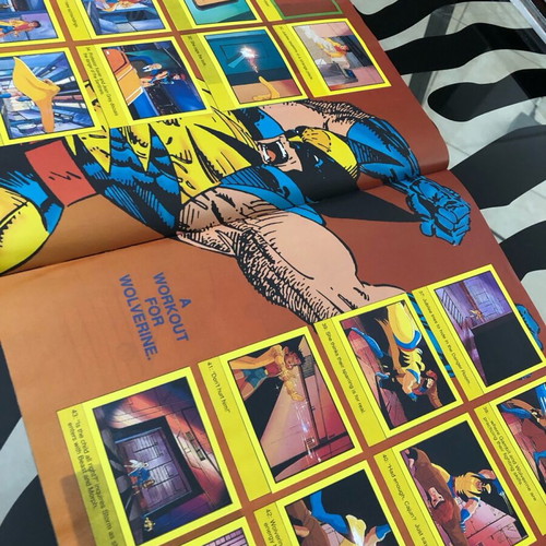 X-Men ‘92 Jim Lee Sticker Album like new with 156 stuck stickers