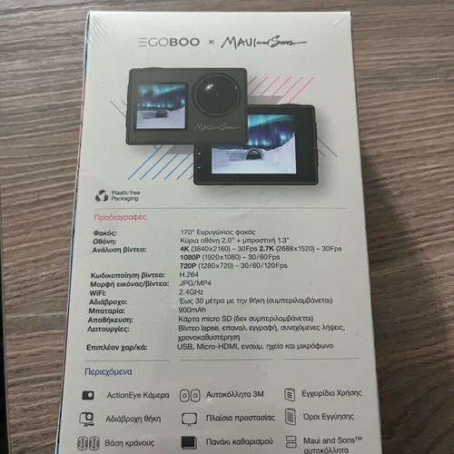 Egoboo x Maui Action Camera new