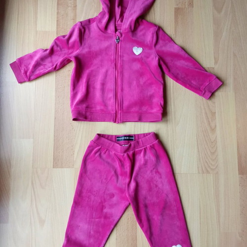 Guess velour baby girl clothing set 18 months 86cm like new