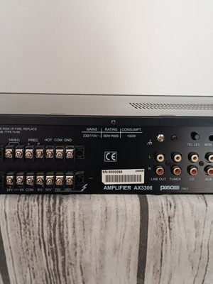 Paso AX3506 60W RMS amplifier mixer used