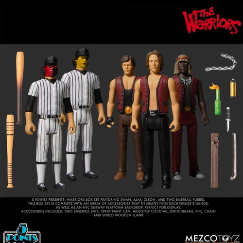Mezco Toys The Warriors Deluxe Box Set 5 Figures brand new