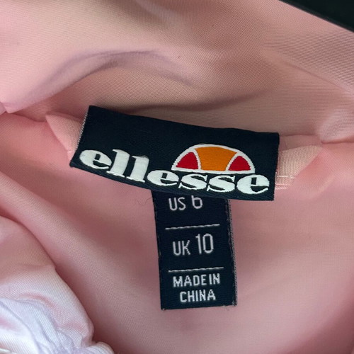 Ellesse women's pastel pink quilted jacket, size M