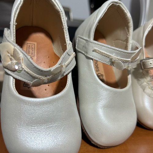 new anatomical baptismal shoes lapin house for little girl size 19 & 21