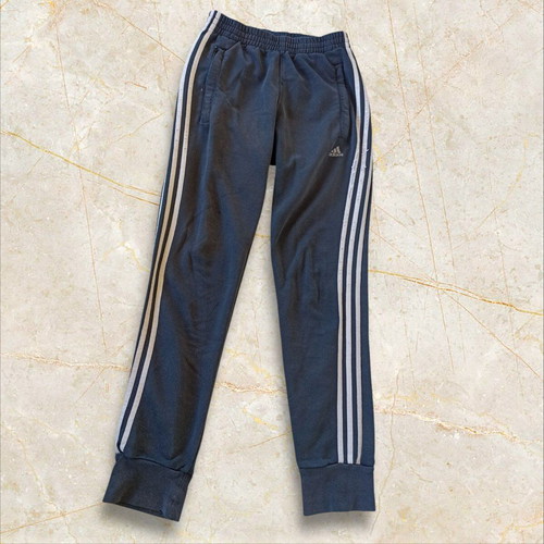 Adidas Climalite tracksuit used, black with white stripe, Small