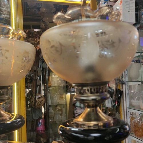Table lamps used, set of 2, height 32cm