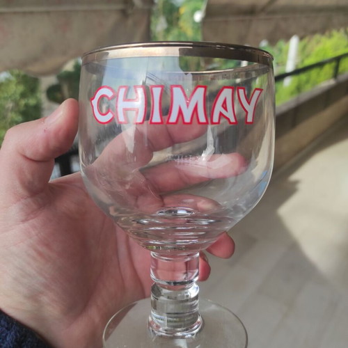 Set of 6 Chimay Original Belgian Trappist Beer glasses 0.33lt new in box