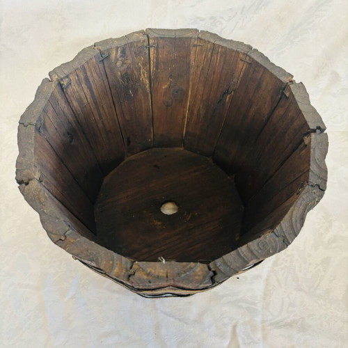 Cypriot wooden container used, 27x20cm