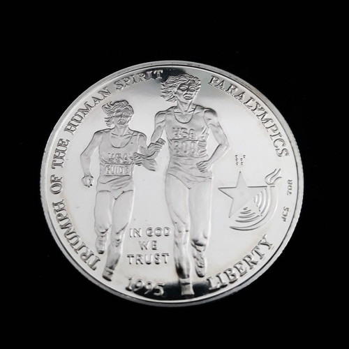 Ασημένιο νόμισμα 1 Dollar 1995 Atlanta Olympics σαν καινούργιο