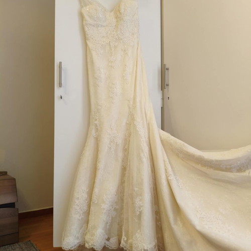 Ronda wedding dress by Pronovias like new, size Small, ivory