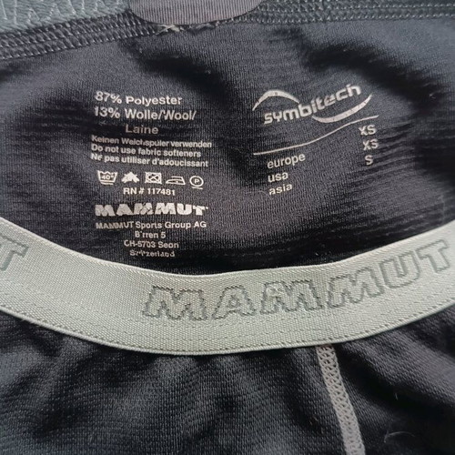 Mammut thermal leggings like new, black, size XS
