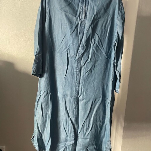 Fransa dress like new, slim denim, 3/4 sleeve, size M