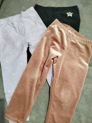 Alouette girls' pants set of 3, like new, size 98 cm