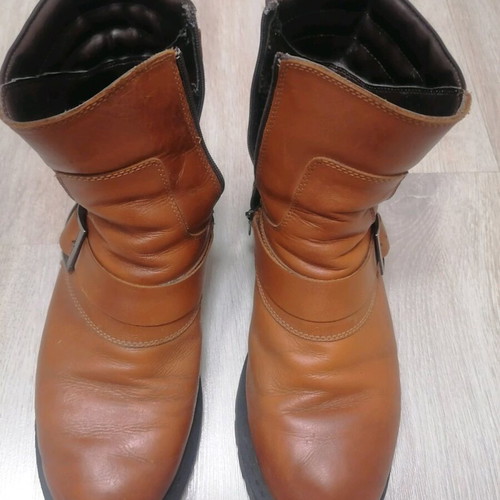 Motorex men's boots made of natural leather used, size 43