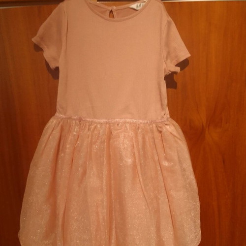 Girls' dress H&M pink size 134-140cm like new