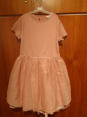 Φόρεμα κορίτσι H&M ροζ σαν καινούργιο, 134-140 cm