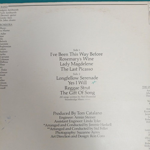 Neil Diamond Serenade vinyl like new