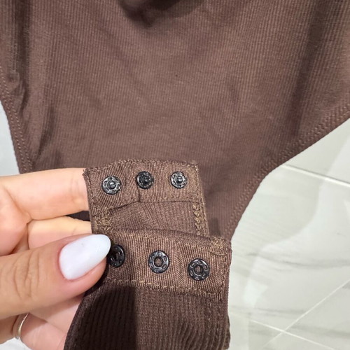 Shein bodysuit like new, brown, size M