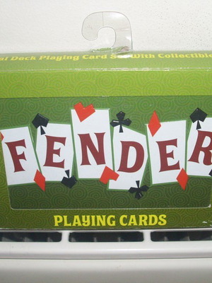 Fender Dual Playing Cards New, Collectible Set in Tin