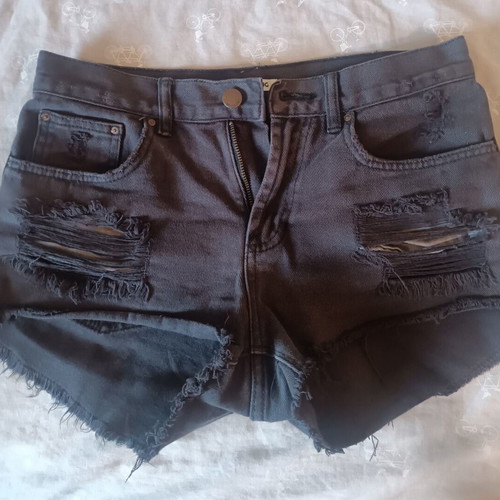 Billabong Women Black Jeans Shorts New, Size 26