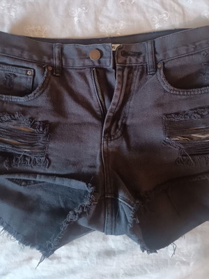 Billabong Women Black Jeans Shorts New, Size 26