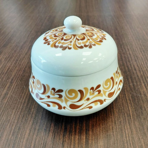 Vintage Ionian sugar bowl and bowl set used, 1970s