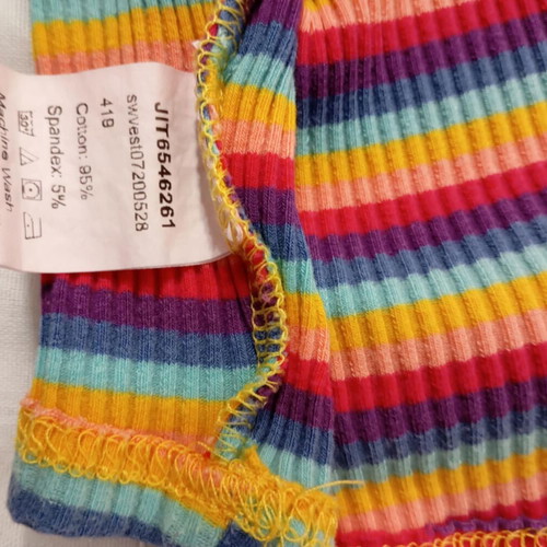 Plus size crop top Shein used, multicolor, size 4XL