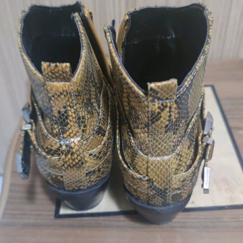 Ankle boots used, yellow, size 39
