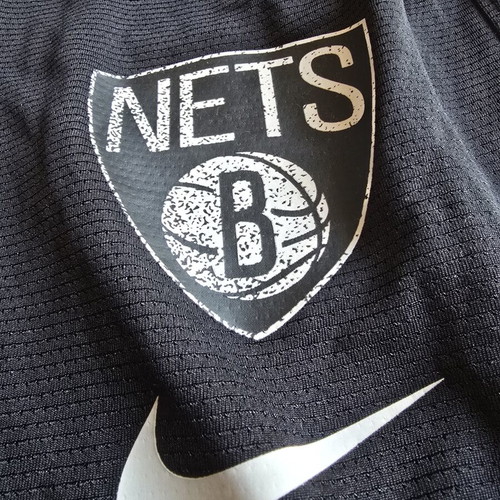 Nike NBA Brooklyn Nets 75th Anniversary Mesh Basketball Shorts, black large