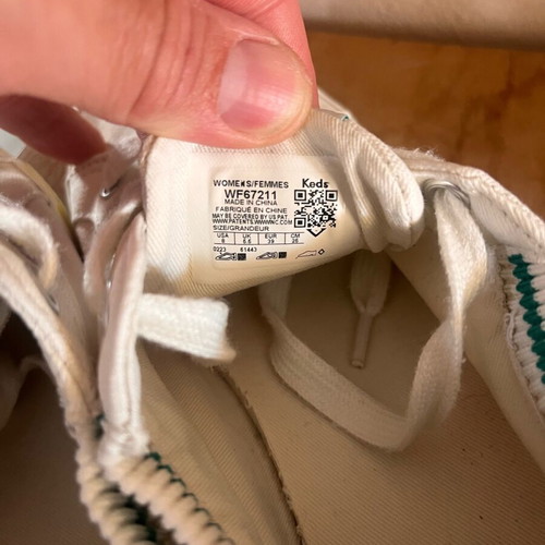 Keds Sneakers Women Size 39 Like New White Canvas
