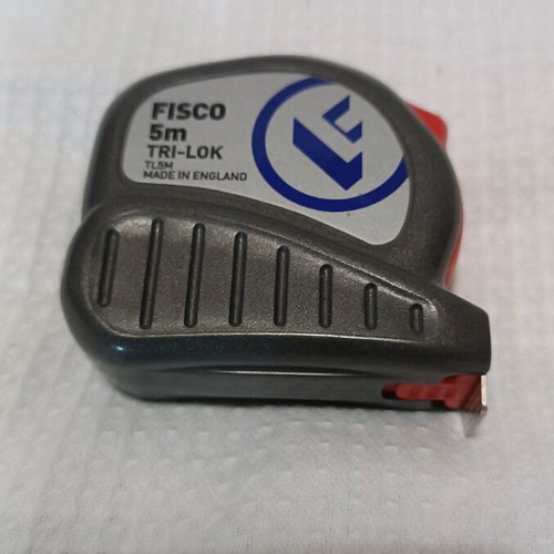 FISCO Tuf-lok Tape Measure 5m new, with grey Heavy Duty case
