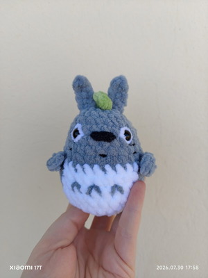 My Neighbor Totoro Handmade Crochet Plushie, 11cm, Hypoallergenic Yarn