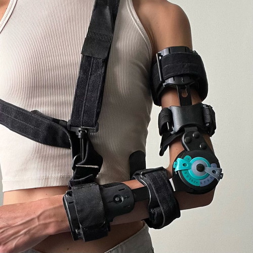 Hinged Orthosis for Left Arm or Leg, Like New, Adjustable Angles