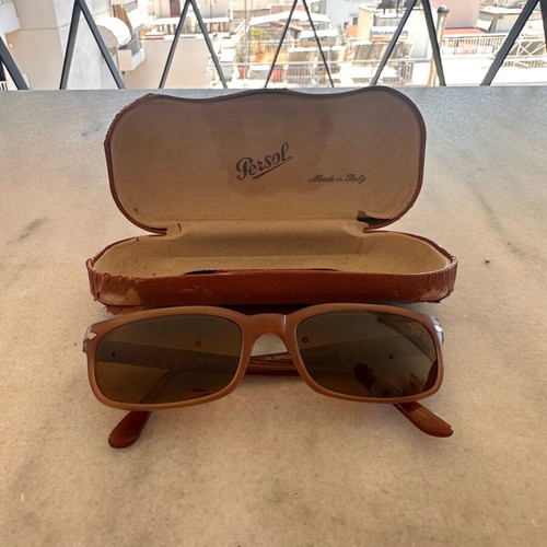 Persol vintage sunglasses unisex used, beige