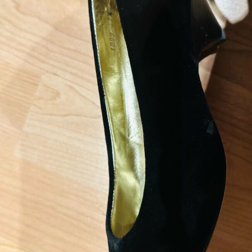 Walter Steiger suede ballerina shoes gray and black like new, 2 pairs