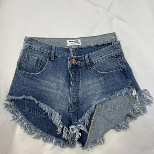 One Teaspoon denim shorts size 25 like new, blue cotton