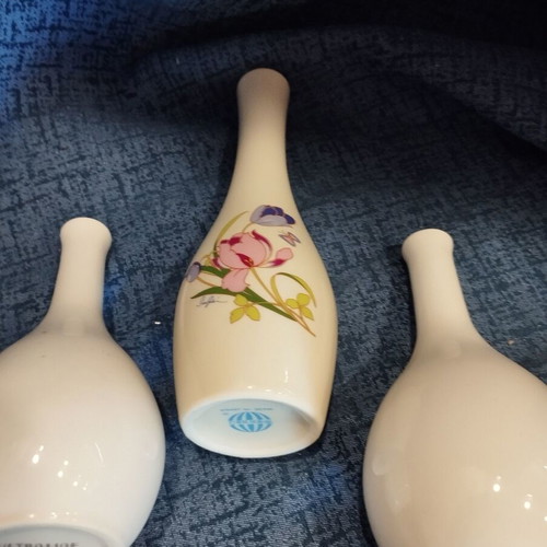 Decorative vases used, set of 3, can be used as candle holders