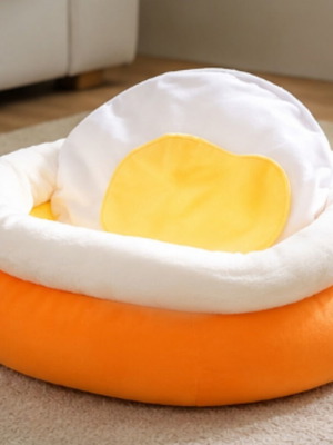 Egg-Shaped Pet Bed 50cm New for Cats and Small Dogs