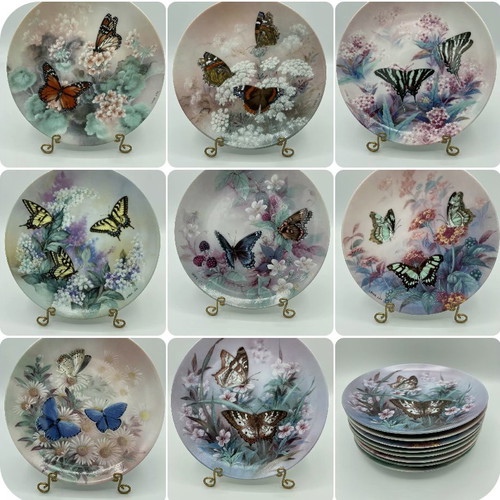 Decorative plate Bradex W.S.George "On Gossamer Wings" Lena Liu 1988-1989 new