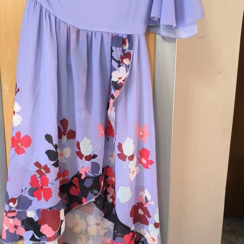 Lumina Asymmetric Floral Dress One Shoulder Small like new