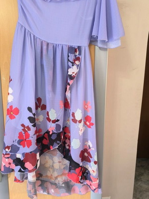 Lumina Asymmetric Floral Dress One Shoulder Small like new