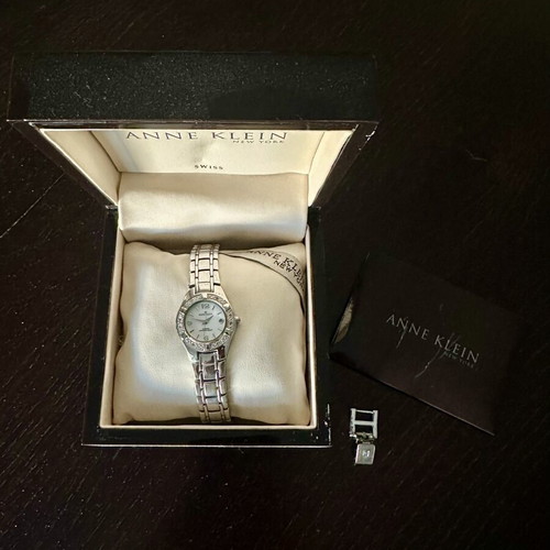 Anne Klein wristwatch new, silver women's