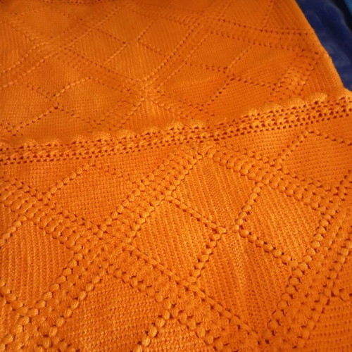 Woolen handmade blanket like new, 200x200 cm, heavy