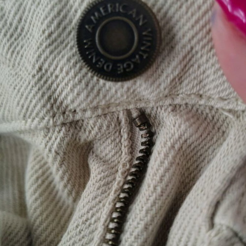 American Vintage women's jeans new, beige ecru, size S