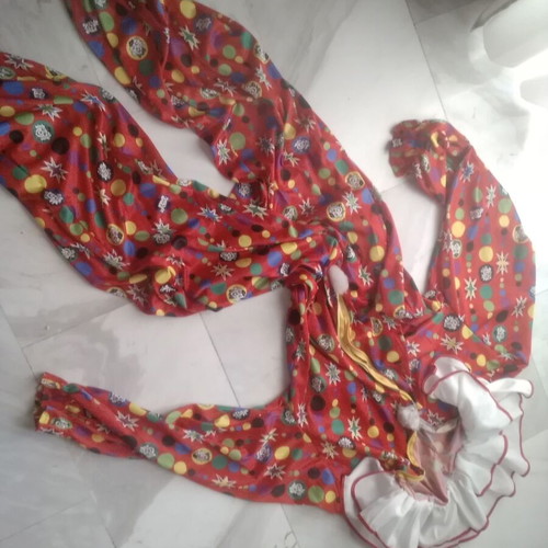 Clown carnival costume used, very large size 54