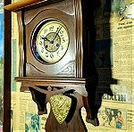  Ρολόι Art Decor Τοίχου Συντηρημένο Λειτουργεί Εποχής 1900