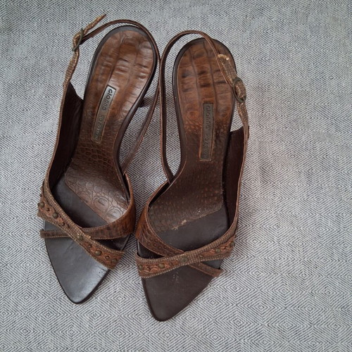 Gianna Kazakou brown platform sandals size 38 used