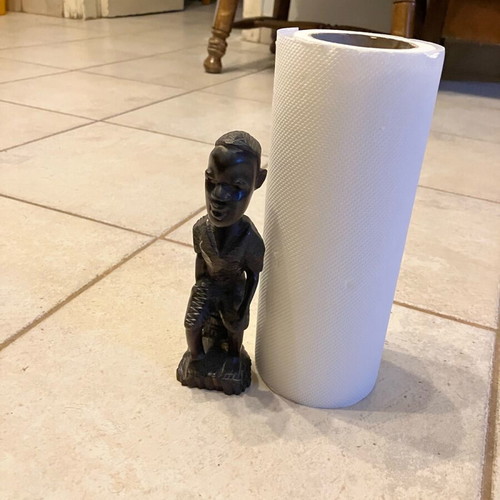 Ebony sculpture human figure like new