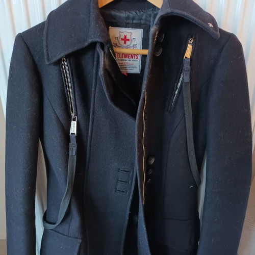 Zu Elements wool coat blue like new, size S