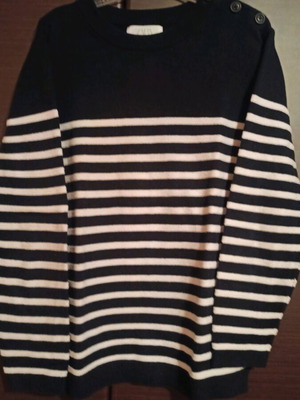 Zara thin knitted sweater for boy 9 years, like new, black and white, size 134 cm