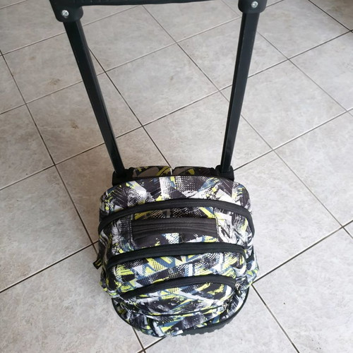 BackBag school bag used, wheeled with telescopic handle